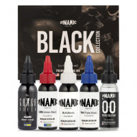 Тату краска Dynamic Colors Black Collection Color Set (4 пигмента + разбавитель) 30 мл